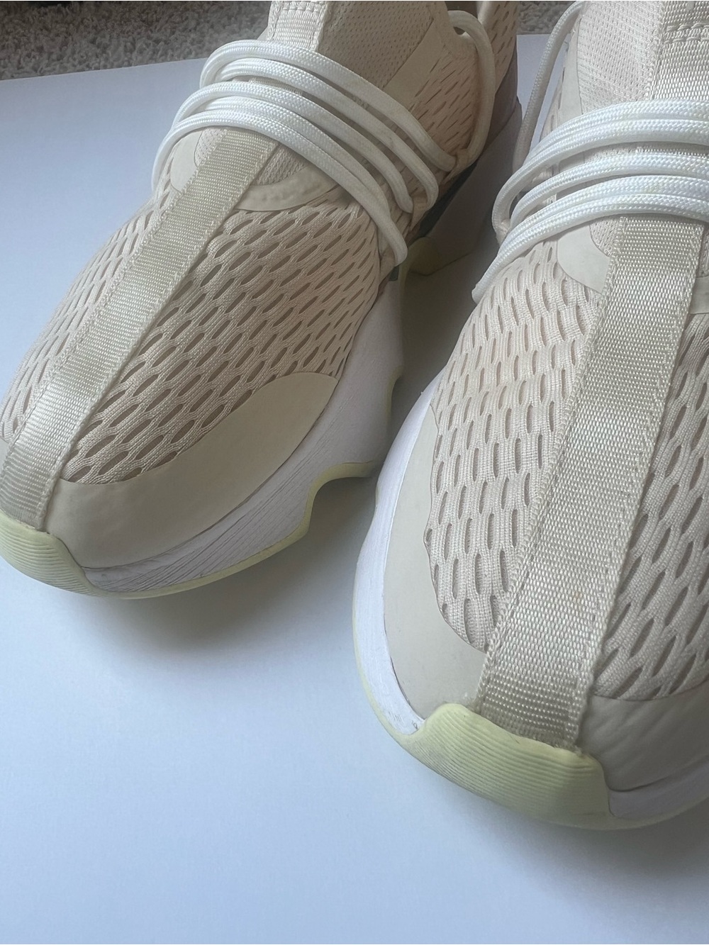 Sorel Kinetic Impact II Crossover Cream Knit Ghillie Lace Sneaker SZ 10 - Picture 10 of 16